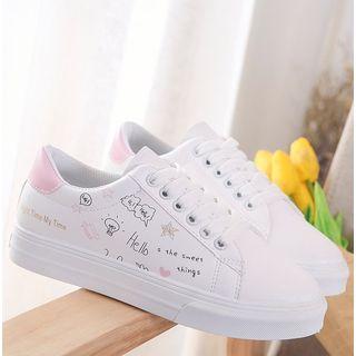 Doodle Print Sneakers