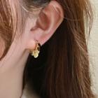 Round Cards Earring 1 Pair - Gold - One Size