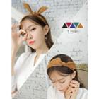 Faux-suede Bow Hair Band