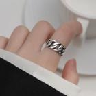 Chunky Chain Open Ring 1pc - Silver - One Size