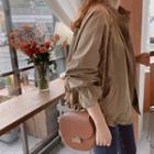 Shirred Drawstring-waist Zip-up Jacket