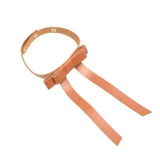 Bow Choker C1184 - Brown - One Size