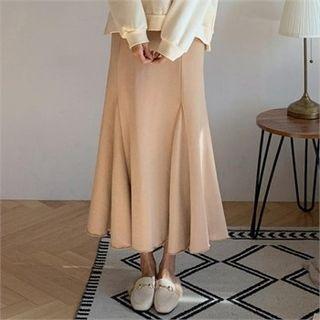 Godet-hem Maxi Skirt