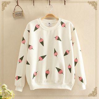 Ice Cream Print Pullover