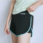 Piped Mock Two-piece Shorts