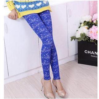 Jacquard Tapered Tights