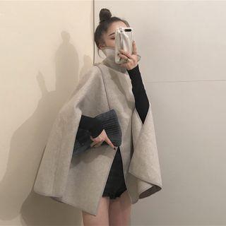 Plain Wool Cape