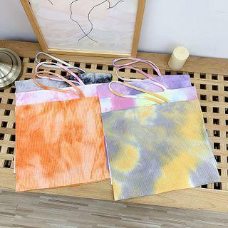 Tie-dye Knit Cropped Tube Top