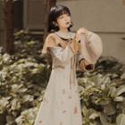 Floral Button-up Cape