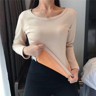 Fleece Lining Long Sleeve Top