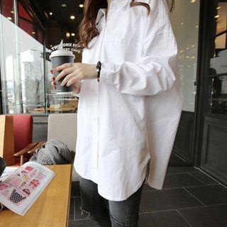 Long-sleeve Zip-back Shirt