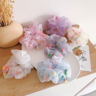 Bead Ruffle Hair Tie