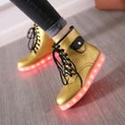 Led Lace Up Ankle Boots