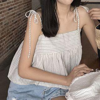 Spaghetti Strap Plaid Top