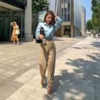 Tab-hem Baggy-fit Pants