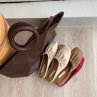 Drawstring Mules