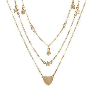 Pendant Layered Necklace Gold - One Size