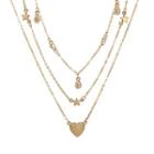 Pendant Layered Necklace Gold - One Size