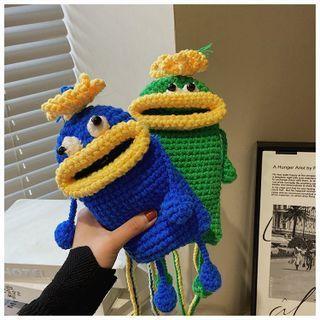 Cartoon Crochet Crossbody Bag
