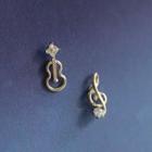 925 Sterling Silver Violin Earrings