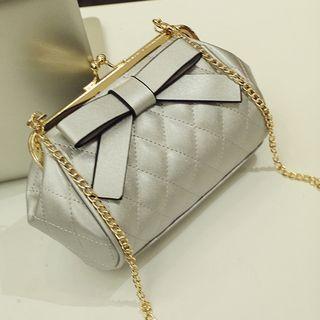 Bow Detail Quilted Crossbody Bag