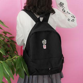 Cactus Embroidered Backpack