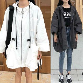 Zipped Jacket With Hood