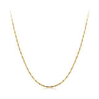 Fashion Simple Plated Gold Snake Necklace Golden - One Size