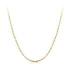 Fashion Simple Plated Gold Snake Necklace Golden - One Size