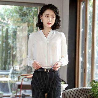 V-neck Blouse / Dress Pants / Set