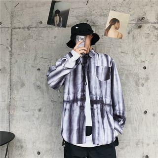 Dye Print Shirt Black & White - One Size
