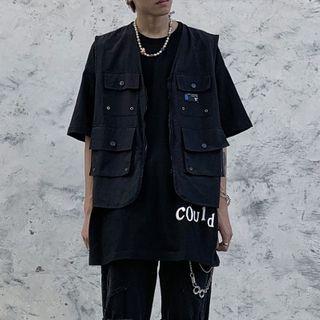 Plain Pocket Vest
