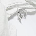 925 Sterling Silver Bone Open Ring Adjustable - Silver - 12