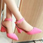 Ankle Strap Pointed Pumps