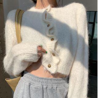 Cropped Cardigan / Turtleneck Sweater