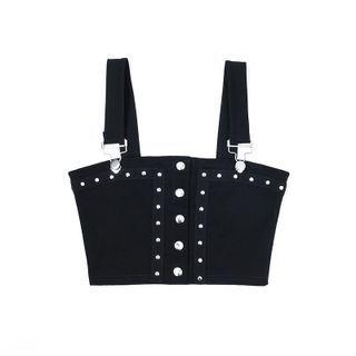 Studded Cropped Camisole Top
