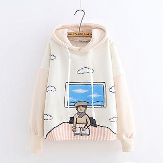Cartoon Embroidery Hoodie