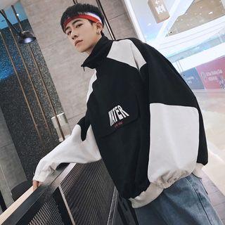 Letter Panel Stand-collar Jacket