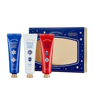 The Face Shop - Daily Perfumed Hand Cream Set Twinkle Party Edition 3 Pcs