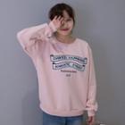 Letters Embroidered Sweatshirt