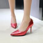 Pointy Toe Metallic Pumps
