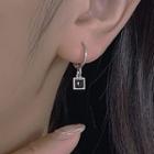 Square Earring 1 Pc - Square Earring - Black - One Size