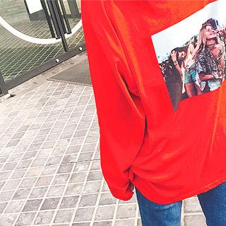 Print-back T-shirt