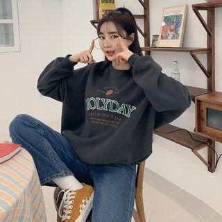 Holiday Letter Oversize Sweatshirt