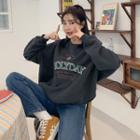 Holiday Letter Oversize Sweatshirt