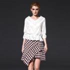 Eyelet Ruffle Blouse