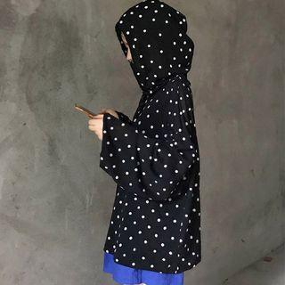 Loose-fit Polka Dot Hoodie
