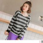 Bow Back Striped Top