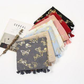 Butterfly Tassel Shawl