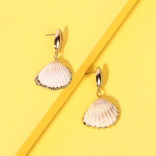 Alloy Shell Dangle Earring 1 Pair - Gold - One Size